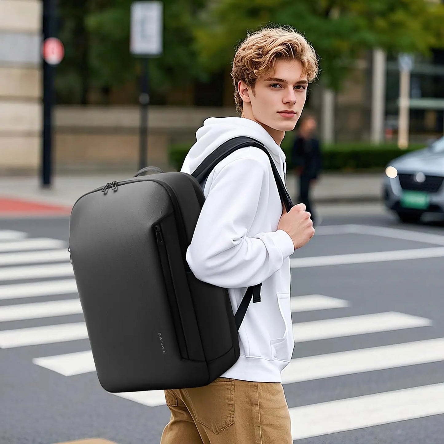 New Casual Multi-Pockets Big Capacity Daily 15.6Inch Laptop Light Waterproof for Business Trip Roomy Men Backpack with YKK